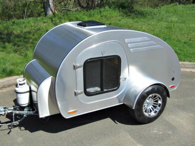 A camping trailer